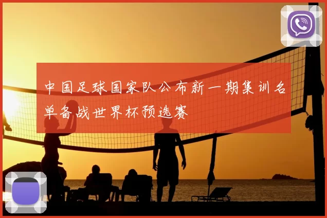 中国足球国家队公布新一期集训名单备战世界杯预选赛