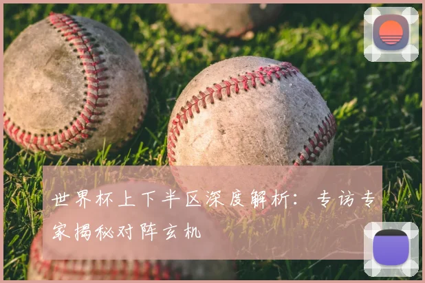 世界杯上下半区深度解析：专访专家揭秘对阵玄机